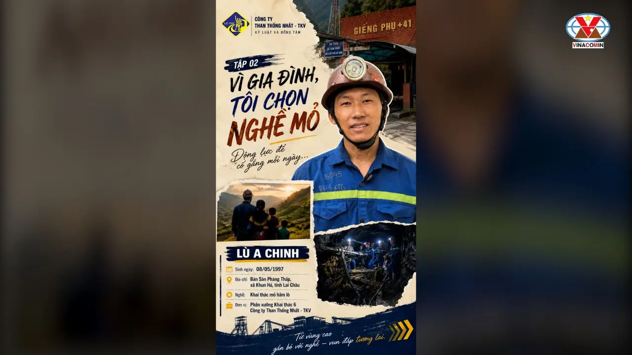 Thợ mỏ Lù A Chinh trong ấn phẩm Vì gia đình, tôi chọn nghề mỏ của Vinacomin